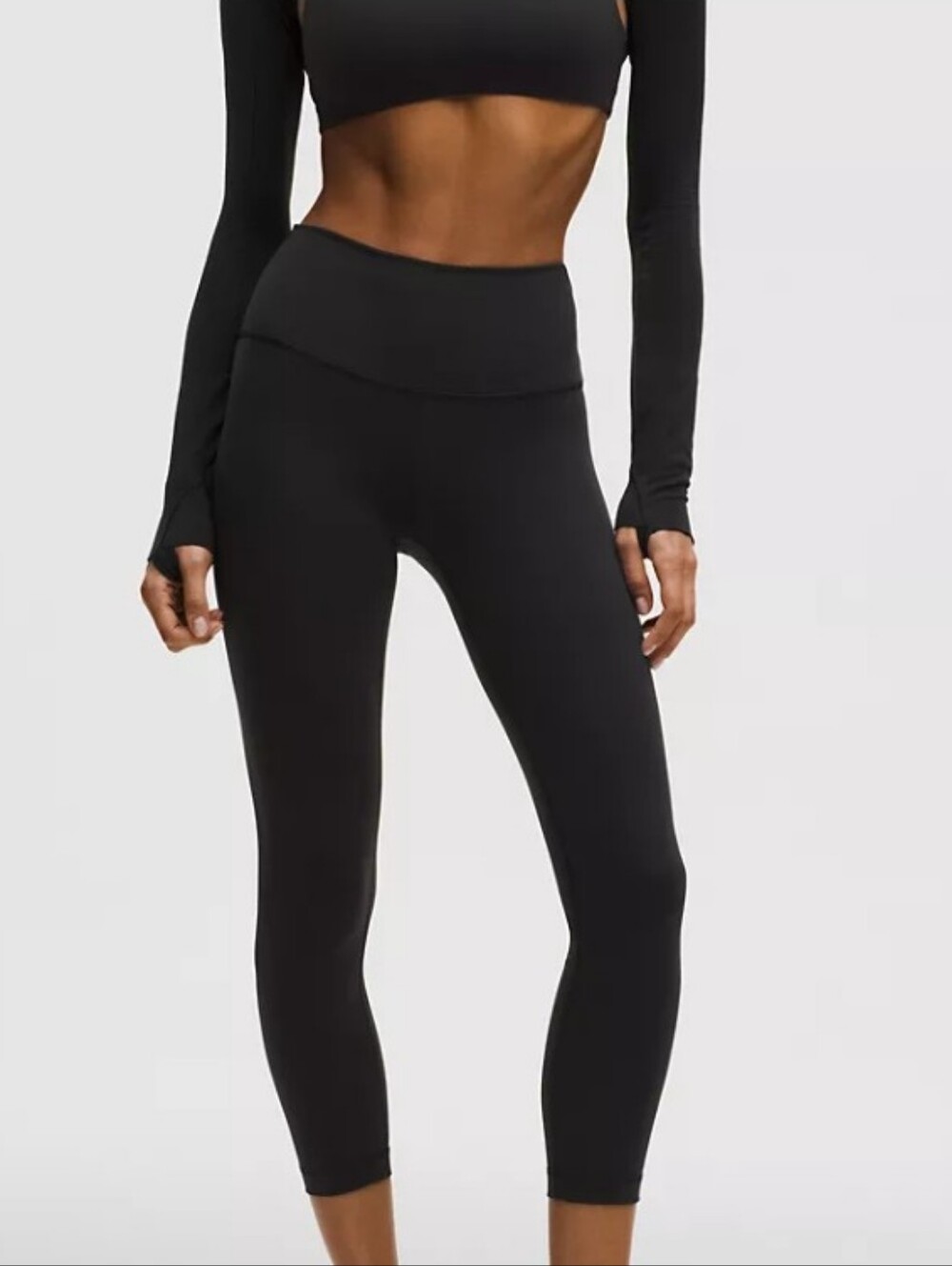 Lululemon Wunder Train High-Rise Crop Leggings Black